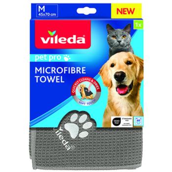 Vileda Pet 172650 Uterák z mikrovlákna sivý 45 x 70 cm
