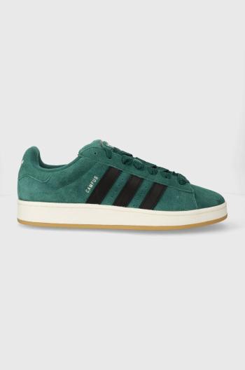 Semišové sneakers boty adidas Originals Campus 00s zelená barva, IF8763