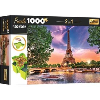 Trefl Puzzle s třídičem 2v1 Eiffelova věž, Paříž 1000 dílků (5900511106589)