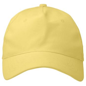 Neutral Kšiltovka 5 panelová z organické Fairtrade bavlny - Dusty yellow