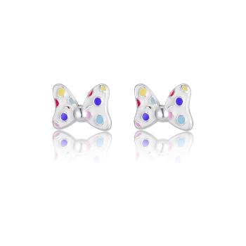 Disney Půvabné stříbrné náušnice Minnie Mašlička Mini ES00107SL.CS