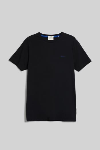TRIČKO GANT CONTRAST LOGO SS T-SHIRT BLACK
