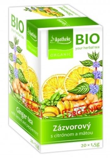 APOTHEKE Bio Selection Zázvorový čaj s citronem a mätou 20 x 1.5 g