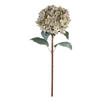 Dekorace umělá zelená květina Hortenzie Hydrangea dusty green - 80 cm 39058521