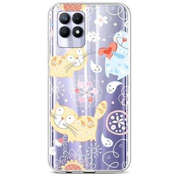 TopQ Kryt Realme 8i silikon Happy Cats 69838 (Sun-69838)