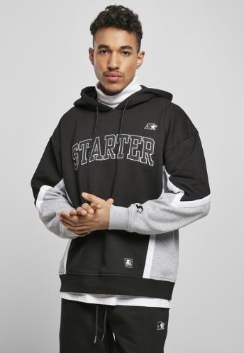 Starter Throwback Hoody black/heathergrey - L