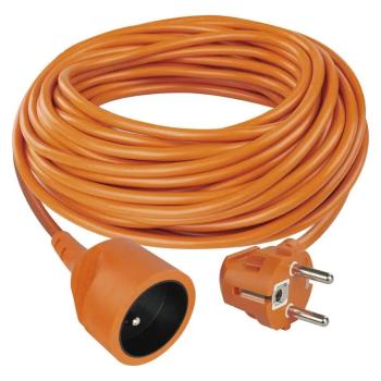 EMOS Oranžový prodlužovací kabel - spojka, 20m, 1 zásuvka, PVC, 230V, 1.5mm2 P01120