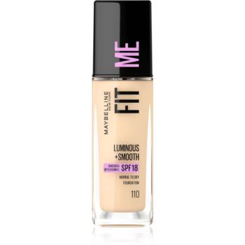 Maybelline Fit Me! tekutý make-up pro rozjasnění a vyhlazení pleti odstín 110 Porcelain 30 ml