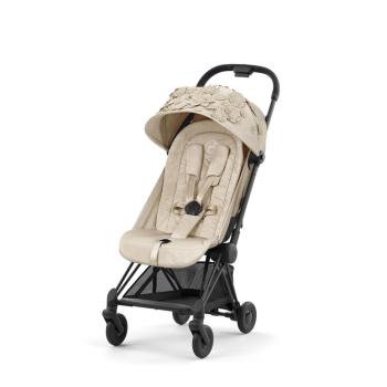 CYBEX Kočárek golfový Coya Matt Black Simply Flowers Beige Platinum