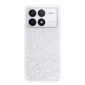 Odolné silikonové pouzdro iSaprio - Fancy - white - Poco F6 Pro