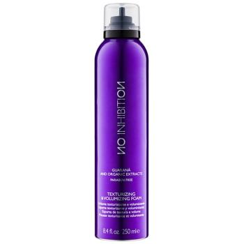 No Inhibition Guarana and organic extracts Texturizing & Volumizing spumă de păr pentru volum și formă 250 ml