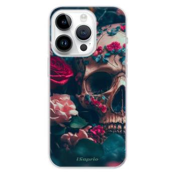 Odolné silikonové pouzdro iSaprio - Skull in Roses - iPhone 15 Pro