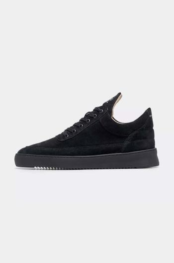 Semišové sneakers boty Filling Pieces Low Top Suede černá barva, 10122791847