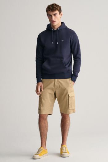 ŠORTKY GANT RELAXED TWILL CARGO SHORTS DARK KHAKI