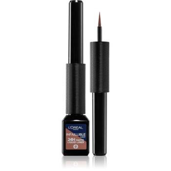 L’Oréal Paris Infaillible Grip 24h tekuté oční linky odstín 03 Marron Signature 3 ml