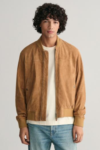 BUNDA GANT SUEDE BOMBER JACKET DARK KHAKI