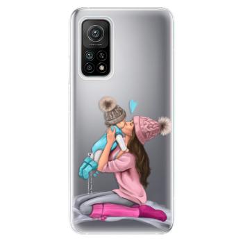 Odolné silikonové pouzdro iSaprio - Kissing Mom - Brunette and Boy - Xiaomi Mi 10T / Mi 10T Pro