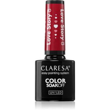 Claresa SoakOff UV/LED Color Love Story gelový lak na nehty odstín 8 5 g