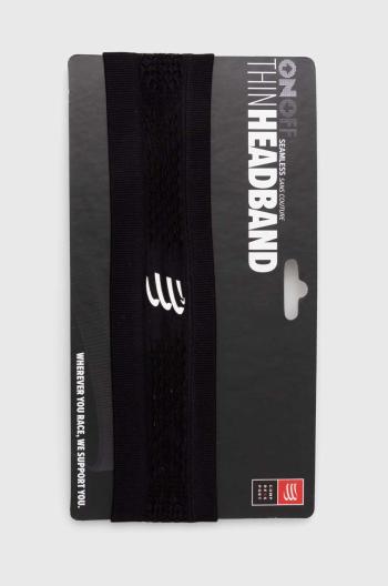 Čelenka Compressport Thin Headband On/Off černá barva, XBNU3919