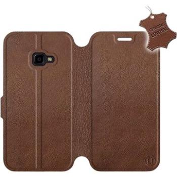 Flip pouzdro na mobil Samsung Xcover 4 - Hnědé - kožené -  Brown Leather (5903226498192)