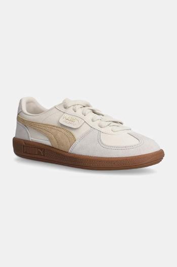 Kožené sneakers boty Puma Palermo béžová barva, 396464