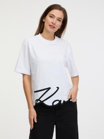 Karl Lagerfeld Karl Signature Triko Bílá