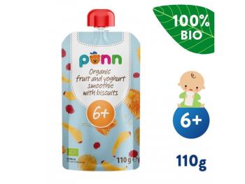 Salvest Ponn BIO Ovocné smoothie s jogurtem a sušenkami 110 g