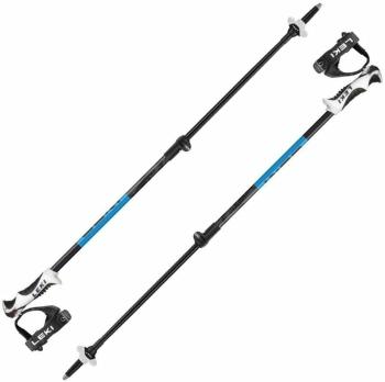 Leki Drifter Vario S Black/Cyan/Dark Anthracite 90 - 120 cm Lyžařské hole