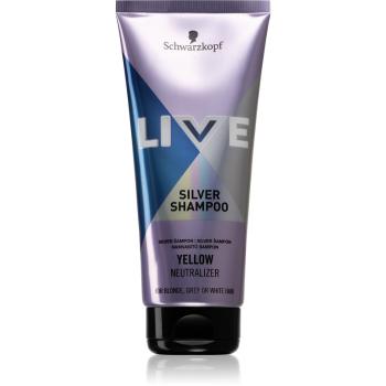 Schwarzkopf LIVE Silver čisticí šampon neutralizující žluté tóny 200 ml