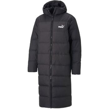 Puma LONG HOODED DOWN COAT JACKET Pánský kabát, černá, velikost