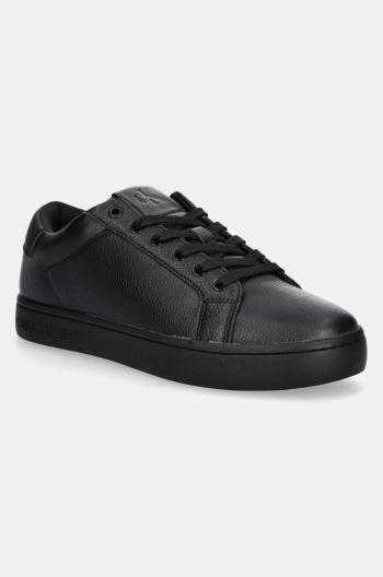 Kožené sneakers boty Calvin Klein Jeans CLASSIC CUPSOLE LOW OHB černá barva, YM0YM01164