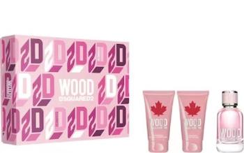 Dsquared² Wood For Her - EDT 50 ml + sprchový gel 50 ml + tělové mléko 50 ml