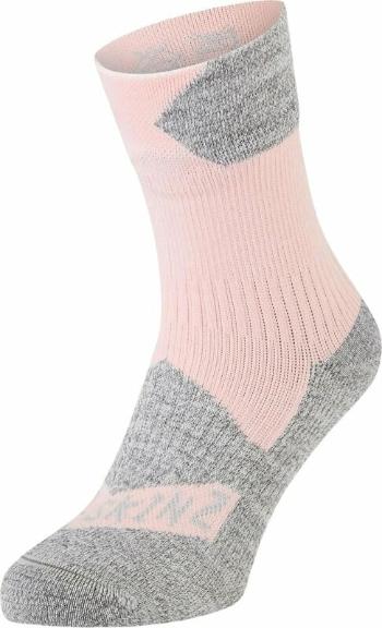 Sealskinz Bircham Waterproof All Weather Ankle Length Sock Rose/Grey Marl M Cyklo ponožky