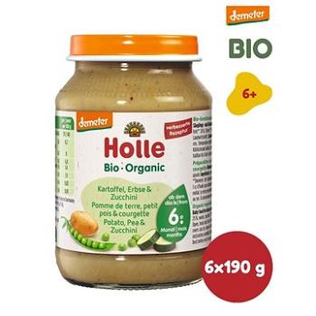 HOLLE BIO Brambor hrášek a cuketa 6× 190 g (7640104957287)