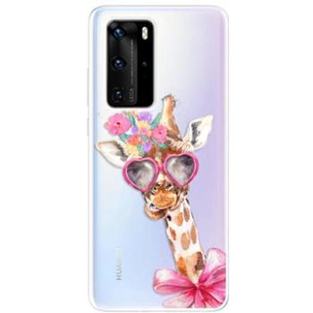 iSaprio Lady Giraffe pro Huawei P40 Pro (ladgir-TPU3_P40pro)