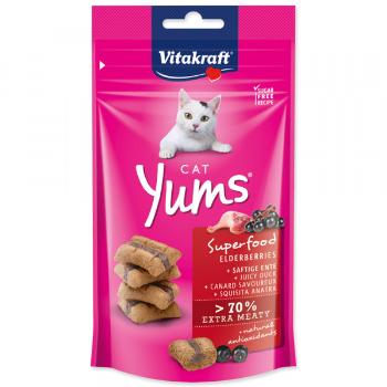 Pochoutka Vitakraft Cat Yums Superfood kachna s bezinkou 40g