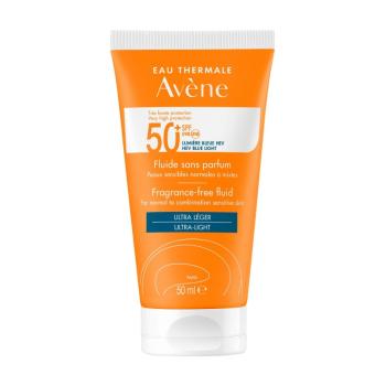 Avène Ochranný fluid pro citlivou, normální až smíšenou pleť SPF 50+ (Fragrance-Free Fluid) 50 ml