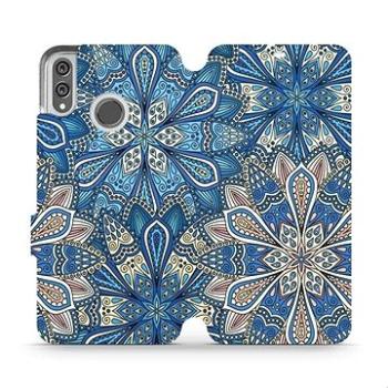 Flipové pouzdro na mobil Honor 8X - V108P Modré mandala květy (5903226482856)