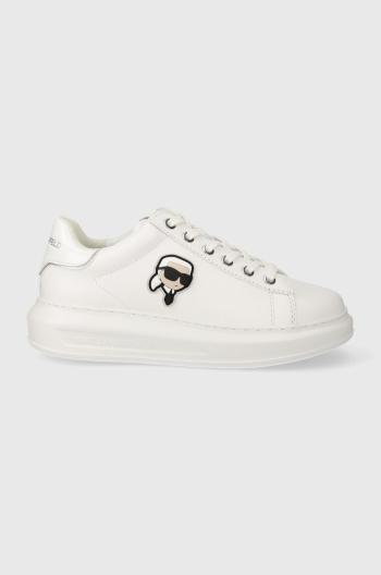 Kožené sneakers boty Karl Lagerfeld KAPRI bílá barva, KL62530N