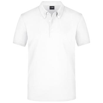 James & Nicholson Elegantní pánská polokošile JN964 - Bílá | XL