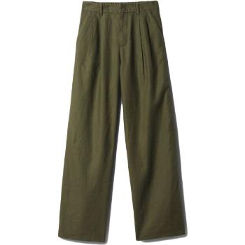 GAP LINEN PLEATED Dámské kalhoty, khaki, velikost