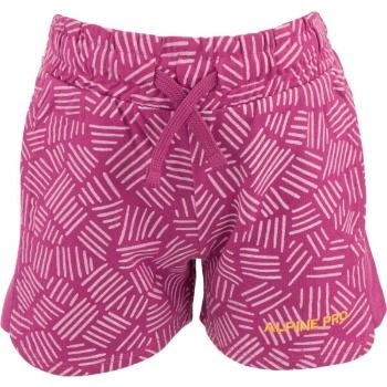 ALPINE PRO VIOLO Lány rövidnadrág, rózsaszín, méret 104-110