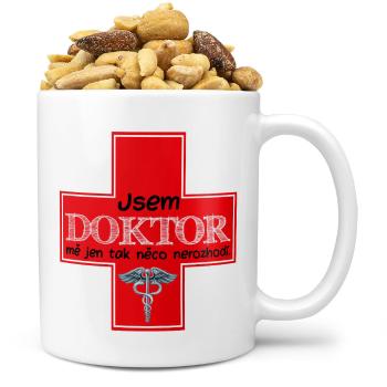 Hrnek Jsem doktor (Náplň hrníčku: Směs slaných oříšků)