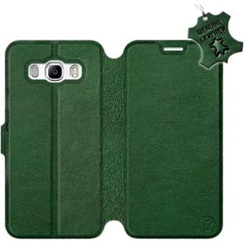 Flip pouzdro na mobil Samsung Galaxy J5 2016 - Zelené - kožené -   Green Leather (5903226527403)