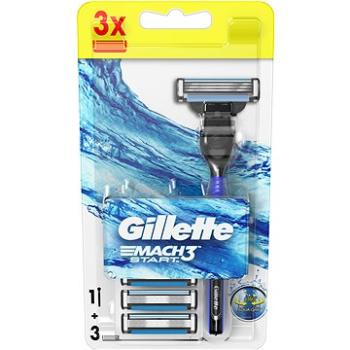 GILLETTE Mach3 Start holicí strojek + hlavice 3 ks (7702018464005)