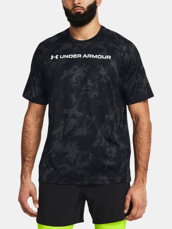 Under Armour UA Tech Abc Camo SS Triko Černá