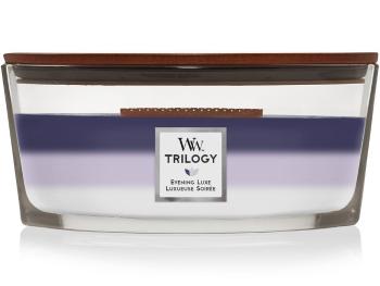 WoodWick Vonná svíčka loď Trilogy Evening Luxe 453,6 g