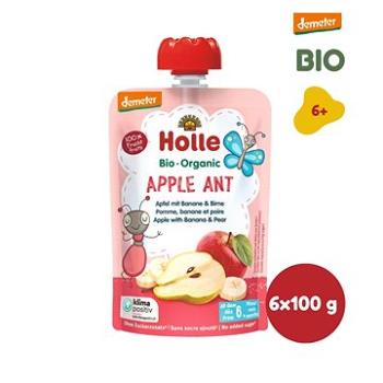 HOLLE Apple Ant  BIO jablko banán hruška 6× 100 g (7640161877245)