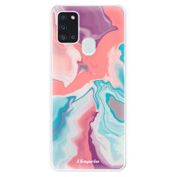 Odolné silikonové pouzdro iSaprio - New Liquid - Samsung Galaxy A21s