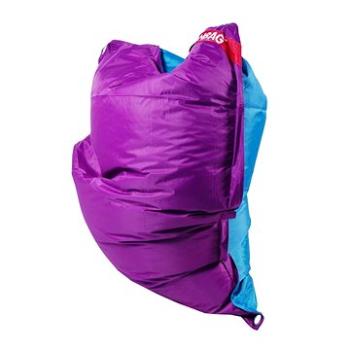 BeanBag Sedací pytel 189×140 duo purple - turquoise (BB189×140-purple-turquoise)